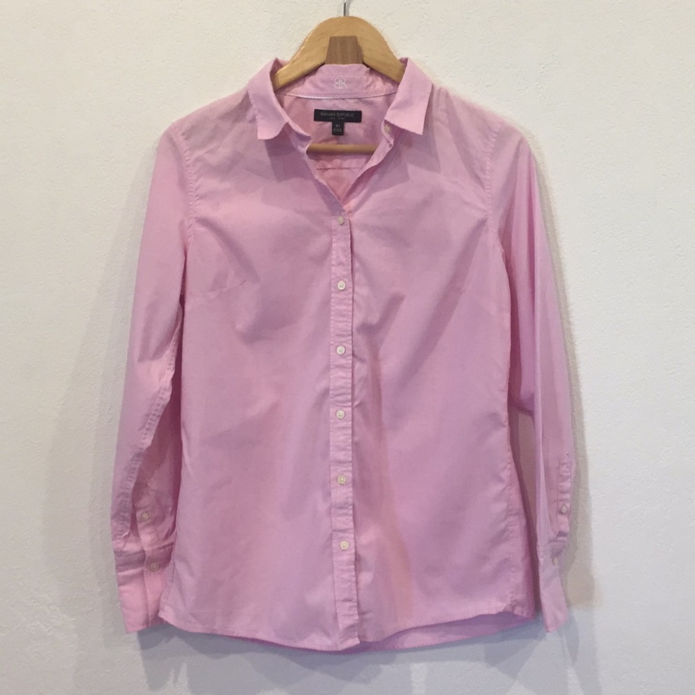 Banana Republic Riley shirt Pink SZ 10
